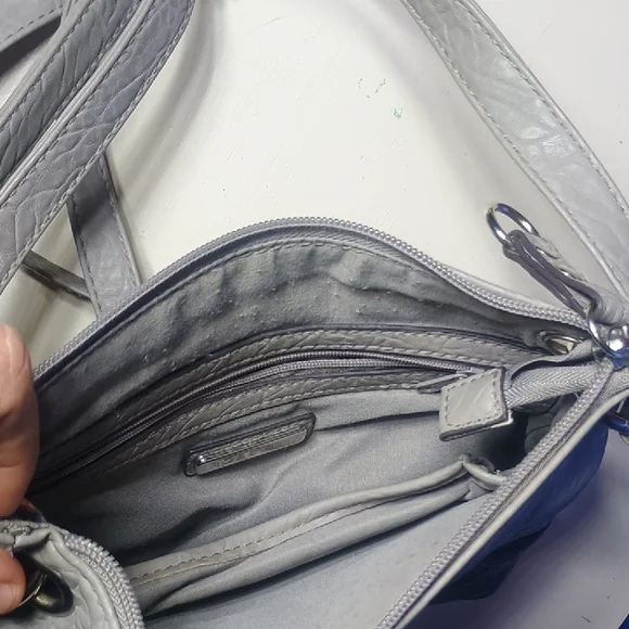 Rosetti Stylish Gray, Teal, and Blue Women's Crossbody Bag - Picture 8 of 9